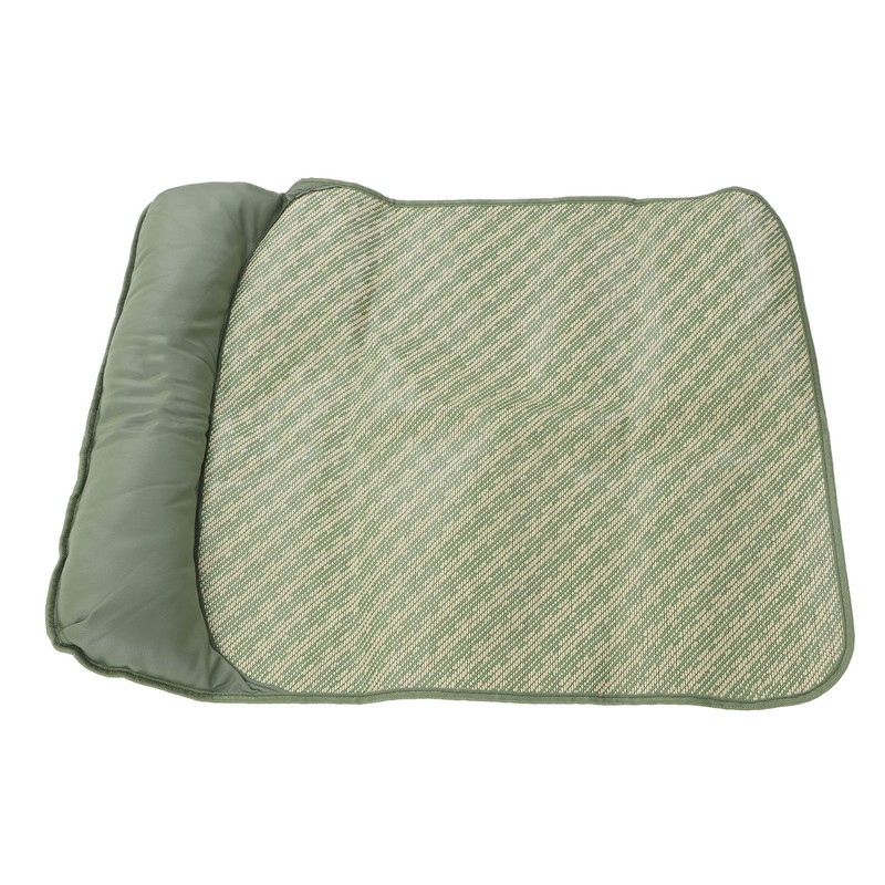 Dog Cooling Mat Breathable Portable Rattan Bed Pet Summer Sleeping
