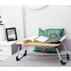 ZHU CHUANG Multifunctional Lap Desk Breakfast Serving Bed Tray Sofa