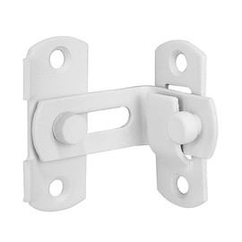 Wocoe 5 Packs Matte White 90° Flip Latches, High-End Right Angle Latch System for Barn Doors, French Doors, Closets, and Wine Cabinets - Stylish Design for Modern Door Security Solutions