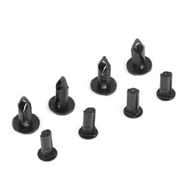 100 Pieces Black Car Bumper Fender Rivets Plastic Push Pin Clips Mounting Parts Body Plastic Push Pin Rivet