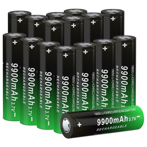 18650 3.7V Lithium Rechargeable Battery with 18650 9900mAh Flat Top
