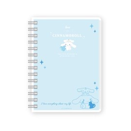 Tees Factory Sanrio Characters De-Collection Notebook, Blue & White, H6.9 x 4.3 x 0.4 inches (15 x 11 x 1 cm), SR-5543454BW