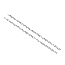CoCud Extra Long High Speed Steel Twist Drills Diameter 5mm Length 300mm Straight Twist Drill Bits - (Applications: for Metal, Wood, Plastic, Aluminum) Pack of 2