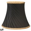 Royal Designs, Inc. Decorative Trim Twisted Bell Chandelier Shade CS-507BLK,