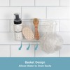 Kenney Suction Cup Basket Shower Caddy, Clear