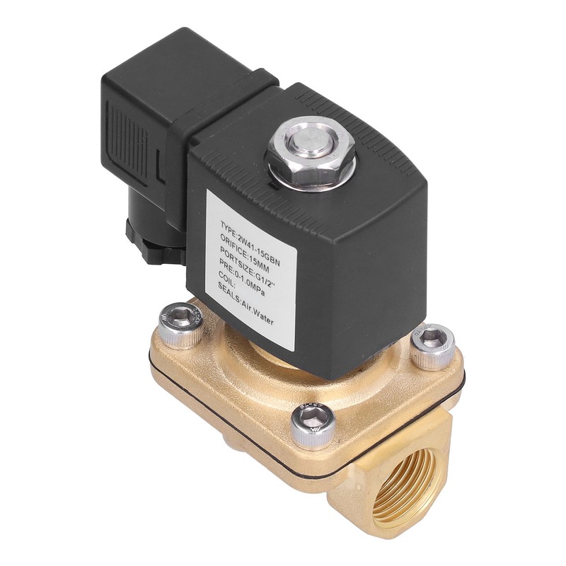 2 Way Solenoid Valve Brass Solar Electric Normally Closed Pipeline
