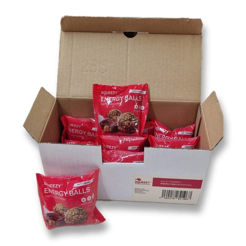 Squeezy Energy Balls (Dat/Erdanut) 10 x 50 g - High-Carb