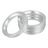 ACROPIX 71.6mm to 56.1mm Universal Car Hub Centric Rings Silver