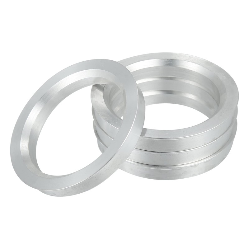 ACROPIX 71.6mm to 56.1mm Universal Car Hub Centric Rings Silver