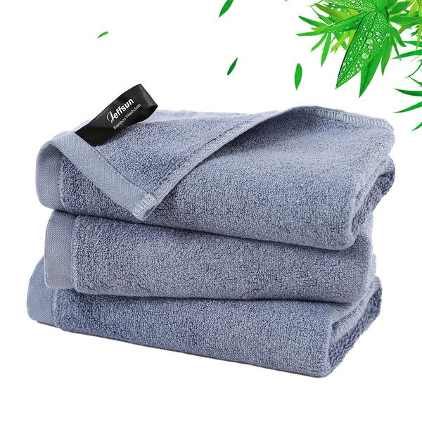 JEFFSUN XLarge Makeup Remover Towels, 13x13 inch Face Wash Cloths,