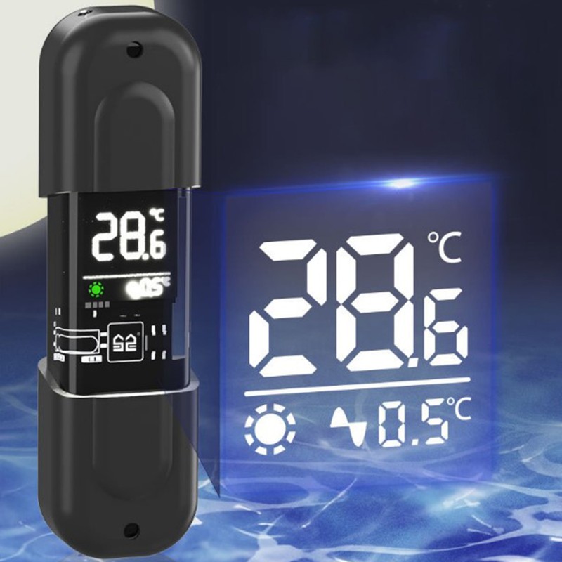 Fish Tank Water Thermometer High Accuracy Digital LCD Display Portable