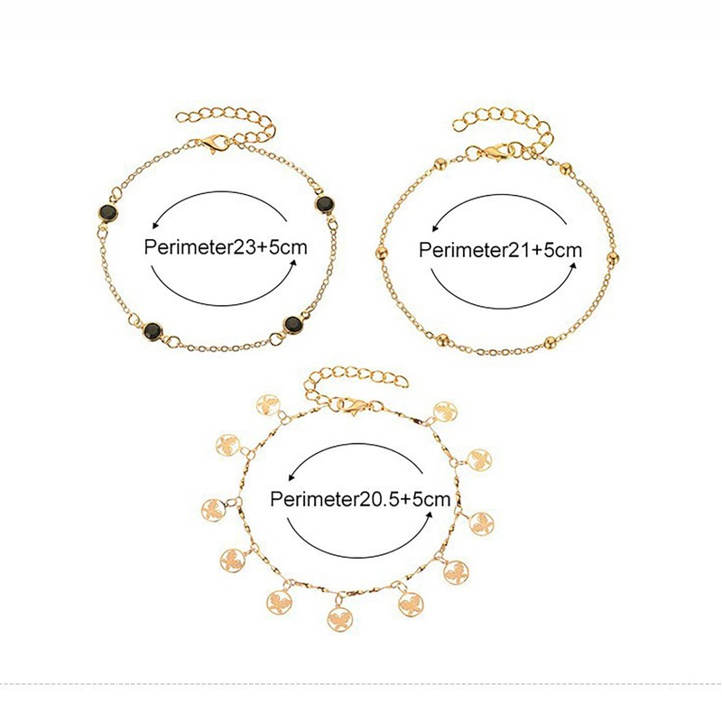 TseenYi Boho Layered Bracelet Set Gold Butterfly Tassel Bracelet Crystal