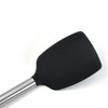 HOIRIX 2Pack Small Silicone Turner High Heat Resistant Slotted Spatula