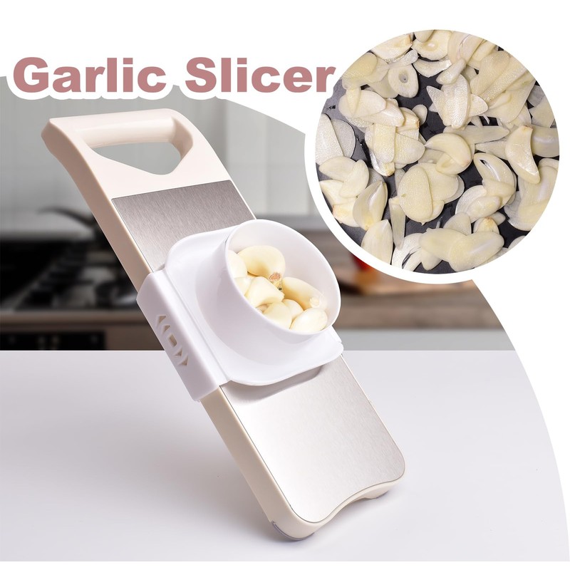 NACOLUS 6-Blade Mandoline Slicer with Slide-On Hand Guard - Vegetable