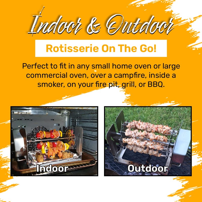 ROTO-Q 360 Skewer Set: Create Perfect Kebabs with This Rotisserie