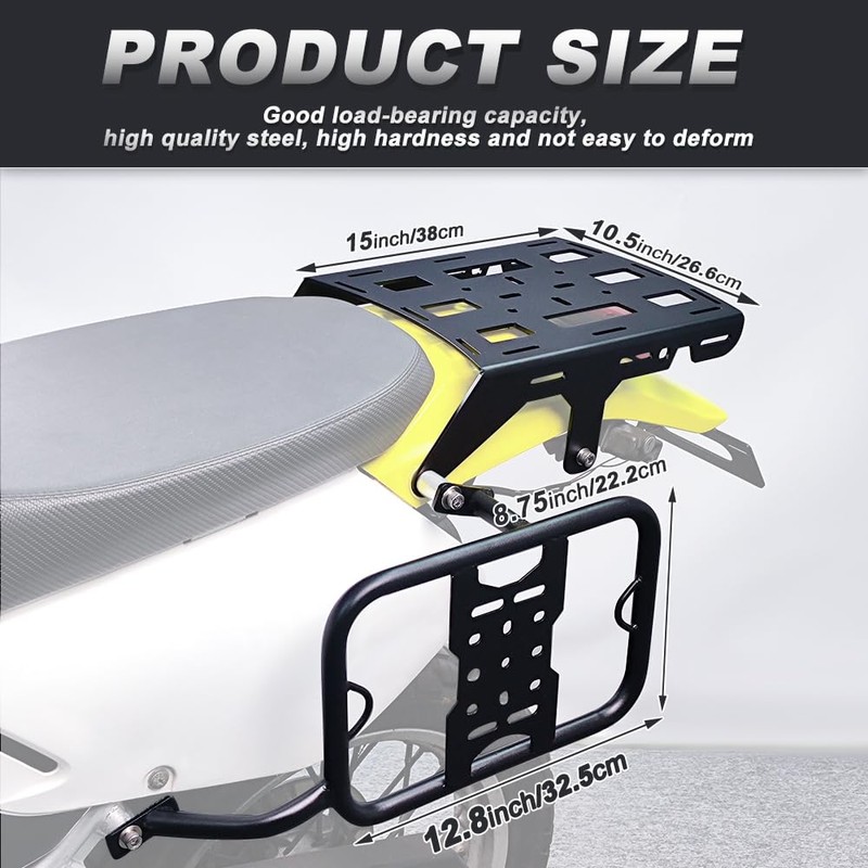 Xitomer Luggage Rack Fit for DR650 1996-2025 DR650 Motorcycle Rear