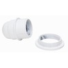 Kopp 212413045 Insulating Socket E27 with Umbrella Support Ring, White,