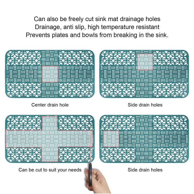 Sink Mats Silicone Anti Slip Heat Resistant 66x35cm Large Size