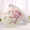 Chinese Oiled Paper Umbrella Handmade Paper Umbrella with Wood Handle