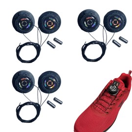 TELAIN 6 pieces Automatic twist lock No installation required, No tying, Sneaker laces for unisex