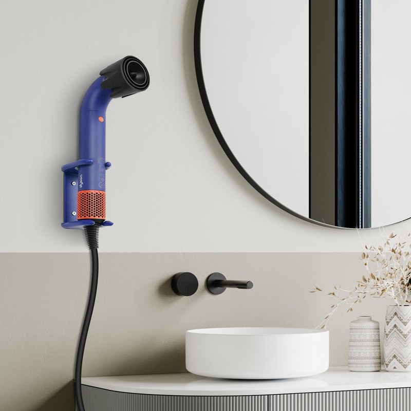 Boweike Wall Mount Organizer Compatible with Dyson Supersonic r™ Hair