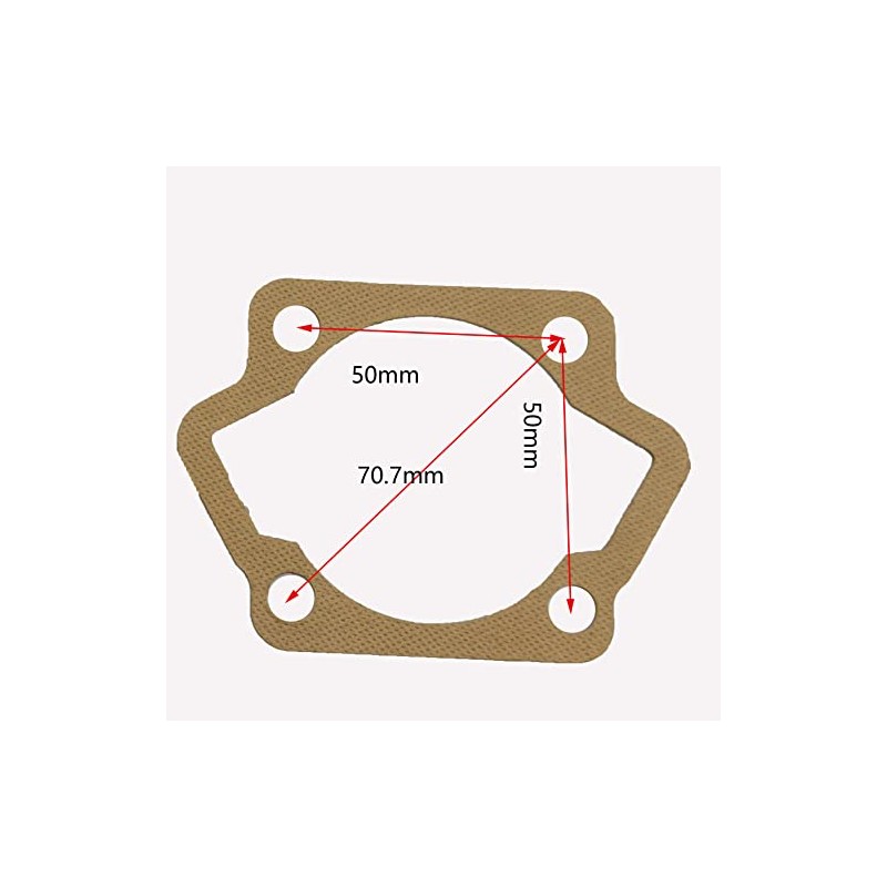 ZZRSDAN 2pcs 100cc Cylinder Bottom Gaskets for 2 Stroke Engine