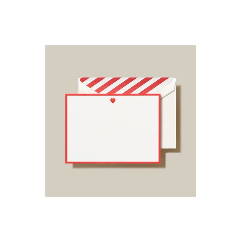 Crane & Co. Bordered Heart Card