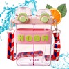 Water Bottle, 800Ml Kids Water Bottle with Straw, Double Side