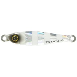 Hayabusa Tungsten Jig Jack Eye TG Swim 1.1 oz. (30 g), #5 Silver Blue Glow Zebra FS433