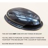 LOW PROFILE BLACK ROOF AIR DUCT VENT VENTILATOR HORSEBOX CARAVAN