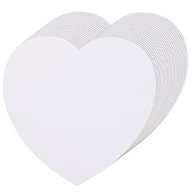 72 Pcs Large Heart Paper Cutouts, White Heart Shapes Paper Cut Out, Valentines Hearts, Heart Cardstock Cutout for Valentine’s Day Crafts Bulletin Board Wall Classroom Decoration with 80 Glue Dots