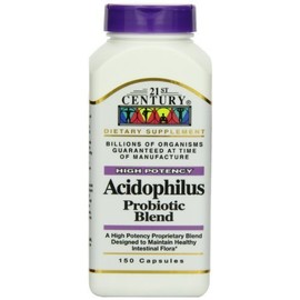 21st Century Acidophilus Probiotic Blend Capsules, 150-Count (Pack of 3)