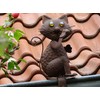 Westerholt GmbH Copper Look Cat Gutter and Fence Ornament