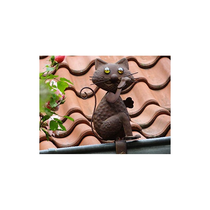 Westerholt GmbH Copper Look Cat Gutter and Fence Ornament