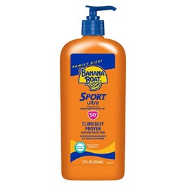 Banana Boat Banana Boat Sport Ultra SPF 50 Sunscreen Lotion, 12oz | Banana Boat Sunscreen SPF 50 Lotion, Oxybenzone Free, Sunblock, Family Size, 12oz (Pack of 12)