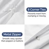 3-Piece King Size Bedding Duvet Quilt Cover Set with 2