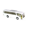 Action 7" Diecast White Coach Bus with Pullback Action and