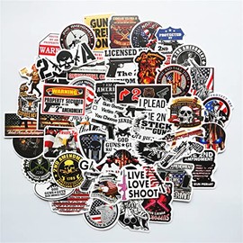 The Second Amendment to The Constitution of USA Stickers 50pcs Gun Stickers Laptop Waterproof Phone Vinyl Stickers for Kids Teens Adults(amendments)