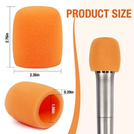 20 Set Shakeproof Colorful Microphone Foam Windscreen Covers, Sponge Handheld Microphone Cover, for KTV, Interview, Recording Studio, Performance, Speech