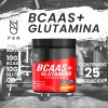Bcaas + Glutamina Aminoácidos Psn 500g Sabores Naranja