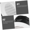 Gadpiparty Round Air Vent Cover Adjustable Soffit Vent for Indoor