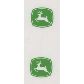 Oracal 2x  JOHN DEERE  2" Green Decals Stickers  Tractor  Truck  Window  Mower  Decal