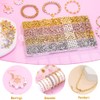 JOISHOP 1700PCS Gold Spacer Beads Bracelet Making Kit, 7 Styles