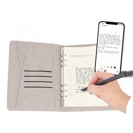 Smart Writing Set, Bluetooth Real Time Recording & Syncing Digital Pen Smart Pen Writing Set with APP for Android & IOS, Supports Offline Storage, Playback & Share (Black)
