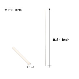 MYSTICHOME 16 PCS Reed Diffuser Sticks, Ideal for Home! Perfect for Bathroom, Bedroom, Large Rooms. Great Housewarming Gift, Decor for Coffee Table and Dresser, Essential Home Item (White+Black)