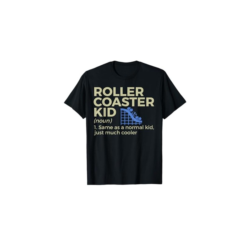 Funny Roller Coaster Kid Definition T-Shirt