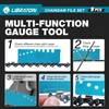 LIBRATON Chainsaw File Set, 5/32", 3/16", 7/32" Chainsaw Sharpening File,