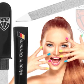 3 Swords Germany - Brand Quality Double Sided (fine & coarse) Sapphire Metal Pocket Nail File (1 Piece), Made in Solingen Germany