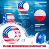 Inflatable Pool Float Tube Cool USA Flag Design Water Swimming
