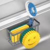 MURLONG Sponge Holder Smiley Face,Sink Caddy for Kitchen Sink,Sponge Holder